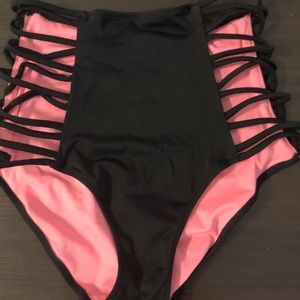 VS PINK high waisted bikini bottoms